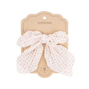 Plaukų segtukas su kaspinėliu „Žaismingi kvadratėliai“