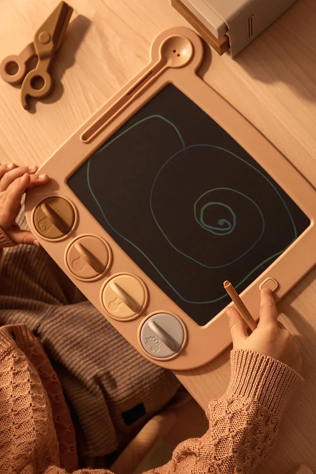 Piešimo lenta su antspaudais ,,Rausva meškutė'' - Image 2