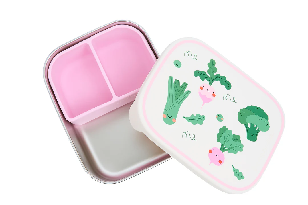 Nerūdijančio plieno pietų dėžutė „Daržovių šokis“