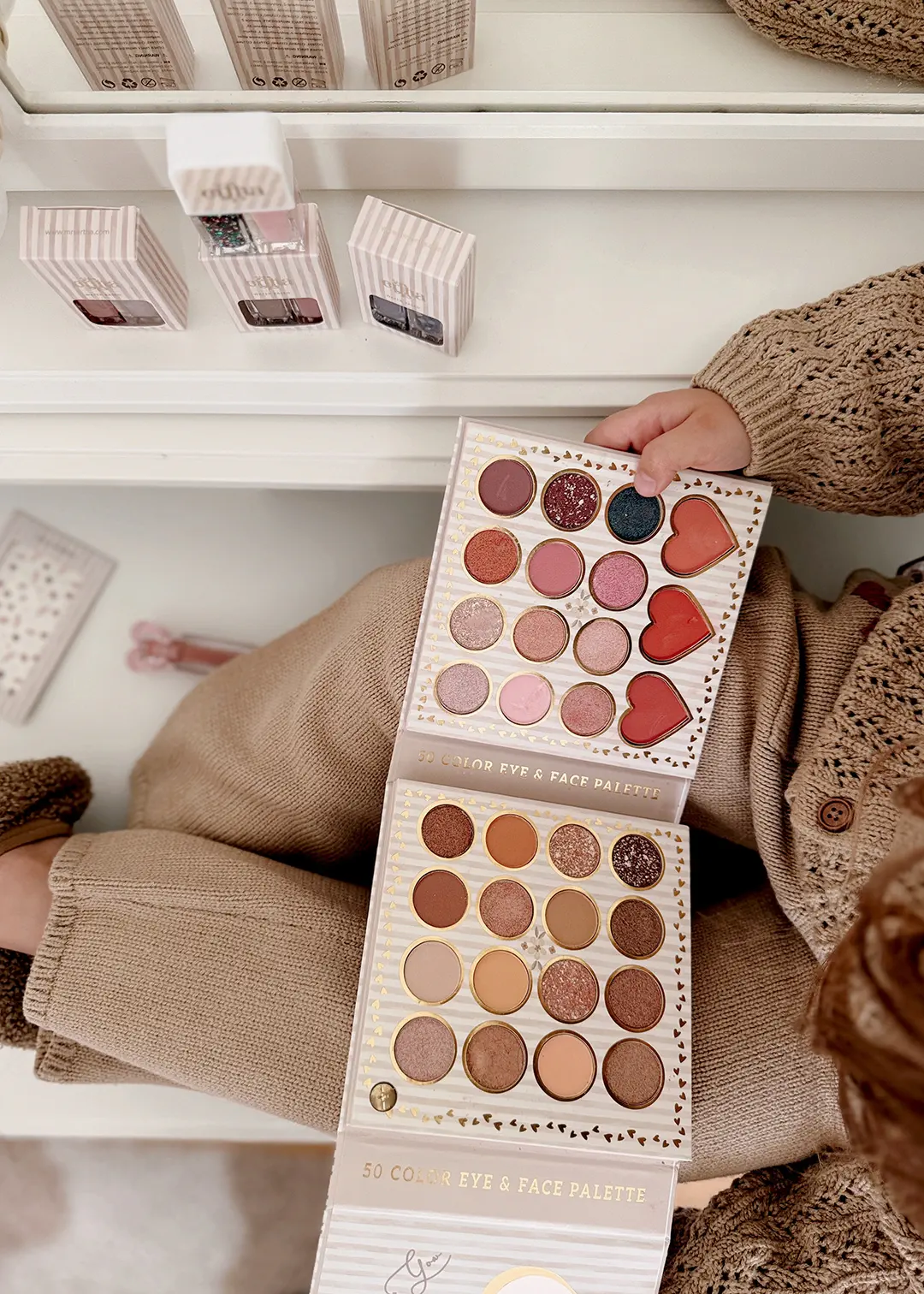 Vaikiška akių šešėlių paletė „Mano širdelė“ - Image 6