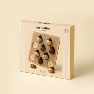 Medinis dėlionės žaidimas „Boružėlės“