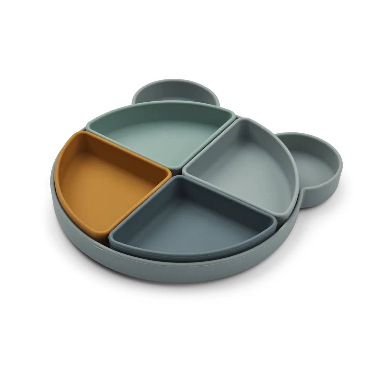 Lėkštė su skyriais ,,Melsva meškutė“