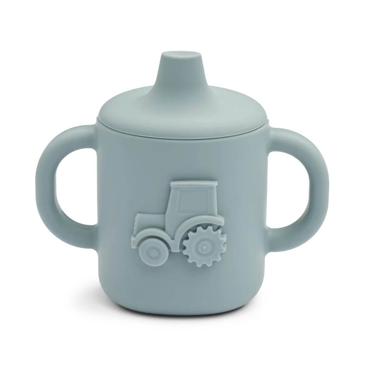 Silikoninis geriamasis puodelis „Traktorius“