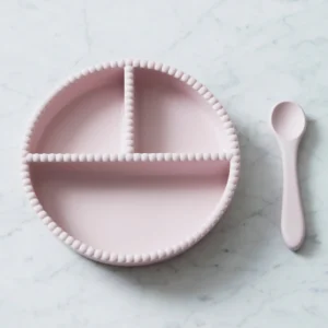 Lėkštė su šaukšteliu „Rožiniai burbuliukai“