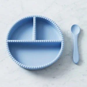 Lėkštė su šaukšteliu „Mėlyni burbuliukai“