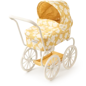 Lėlės vežimėlis „Gėlės“